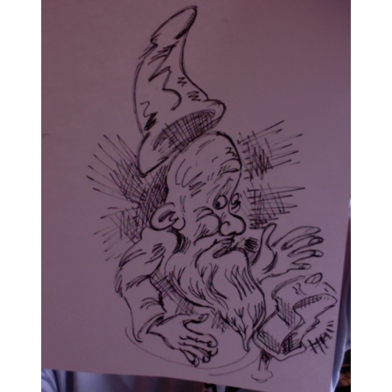 Kupferbergwerkzwerg ca 21 breit ca 30 hoch ( skizze )