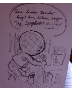 Welti und auf Rückblatt Goethe Welti  DIN A4 Kopierpapier