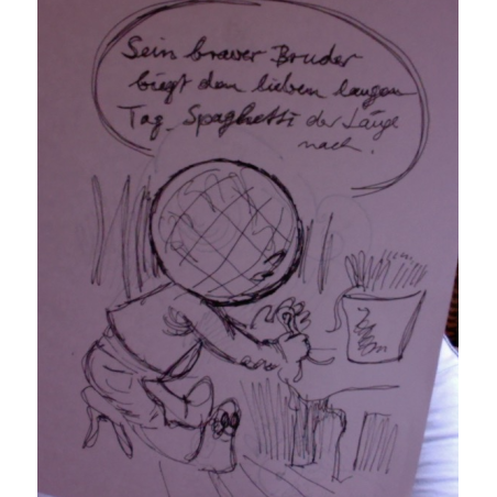 Welti und auf Rückblatt Goethe Welti  DIN A4 Kopierpapier