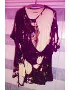 Grayed Lucky Roll-On Shirt  Filmreifes weisses T-Shirt