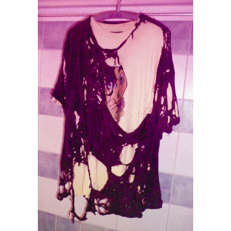 Grayed Lucky Roll-On Shirt  Filmreifes weisses T-Shirt