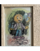 Titelbild Welti ca 14 cm breit ca 19 cm hoch, Aufstellrahmen mit Glas