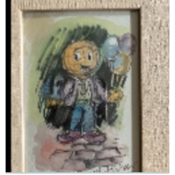 Titelbild Welti ca 14 cm breit ca 19 cm hoch, Aufstellrahmen mit Glas