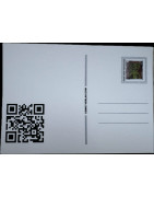 Postkarte Welti fährt die parkeisenbahn am Auensee in Leipzig