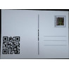 Postkarte Welti fährt die parkeisenbahn am Auensee in Leipzig