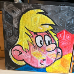 Ölbild: die Abrafaxe 1